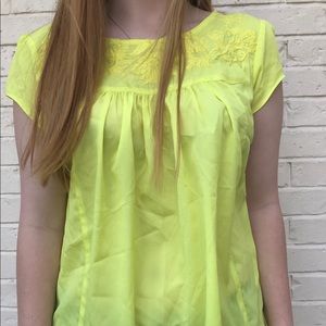 Yellow Baby Doll Top